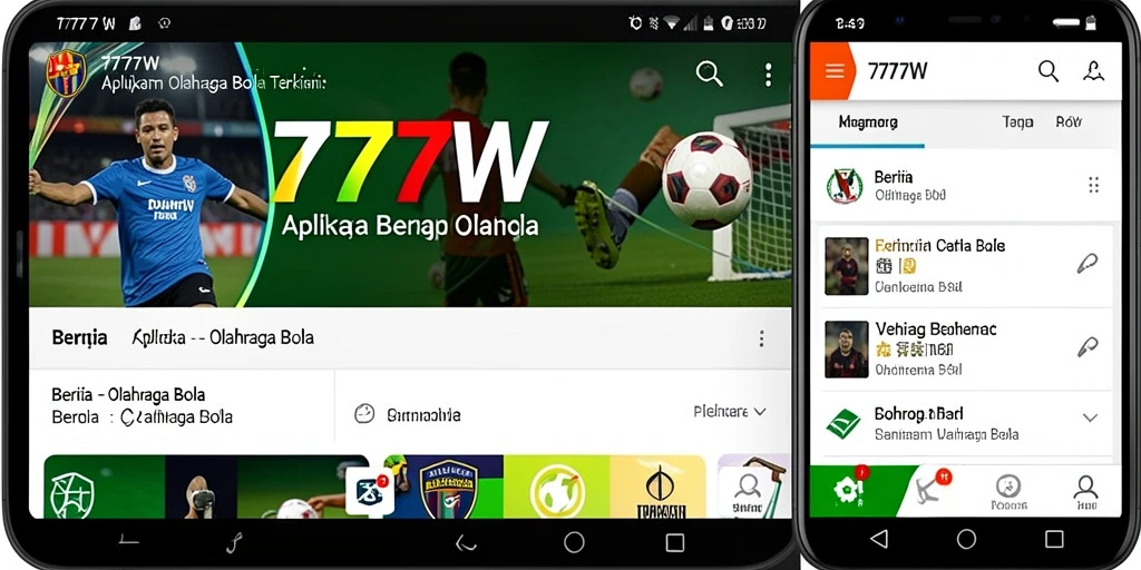 Tampilan antarmuka 7777W yang informatif dan modern.
