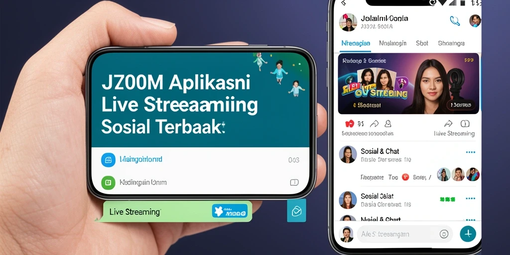 Antarmuka J200M yang intuitif untuk Live Streaming interaktif.
