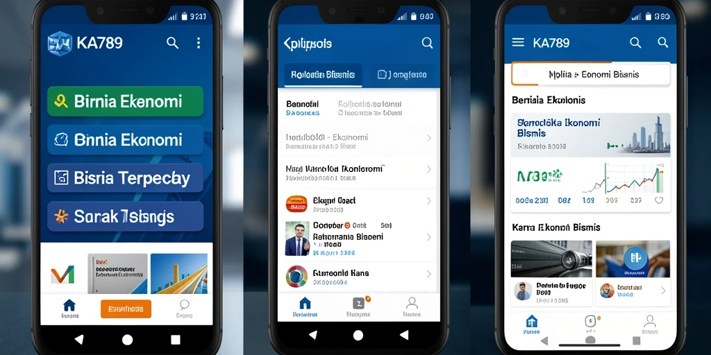 Tampilan antarmuka KA789 yang modern dan informatif.