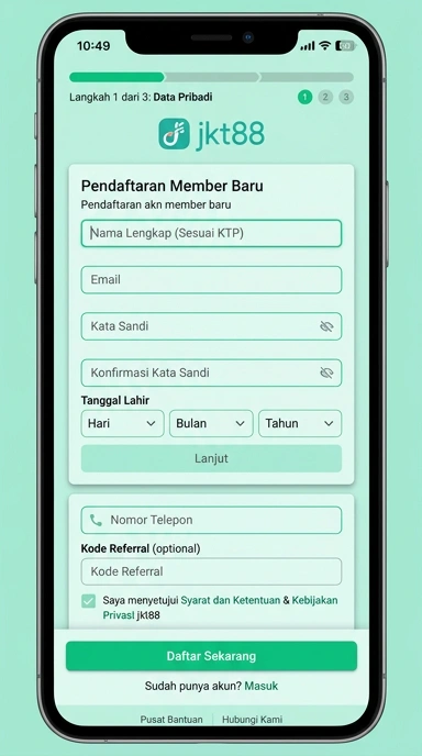 Panduan Mendaftar Akun Baru jkt88 untuk Pengguna Android