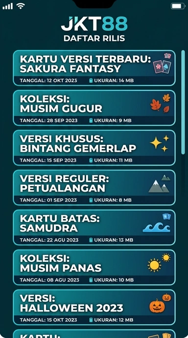 Riwayat Versi jkt88 untuk Pengguna Android Indonesia